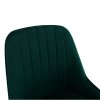 Luxusné kreslo - PERLIA, Smaragdová zamatová látka – detail 5