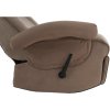 Polohovacie kreslo s výhrevom - SUAREZ, Sivohnedá látka – detail 17