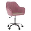 Luxusné kreslo - KLIAN, Ružová zamatová látka – detail 15