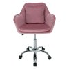 Luxusné kreslo - KLIAN, Ružová zamatová látka – detail 3