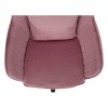 Luxusné kreslo - KLIAN, Ružová zamatová látka – detail 4