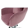 Luxusné kreslo - KLIAN, Ružová zamatová látka – detail 6