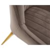 Luxusné kreslo - PERLIA, Sivohnedá zamatová látka – detail 5