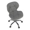 Kancelárska stolička - ARGUS, Sivá ekokoža – detail 6