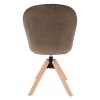 Otočné kreslo - DALIO, Hnedá zamatová látka – detail 6