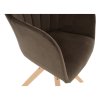 Otočné kreslo - DALIO, Hnedá zamatová látka – detail 8