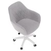 Kancelárske kreslo - SANTY, Sivá látka – detail 4