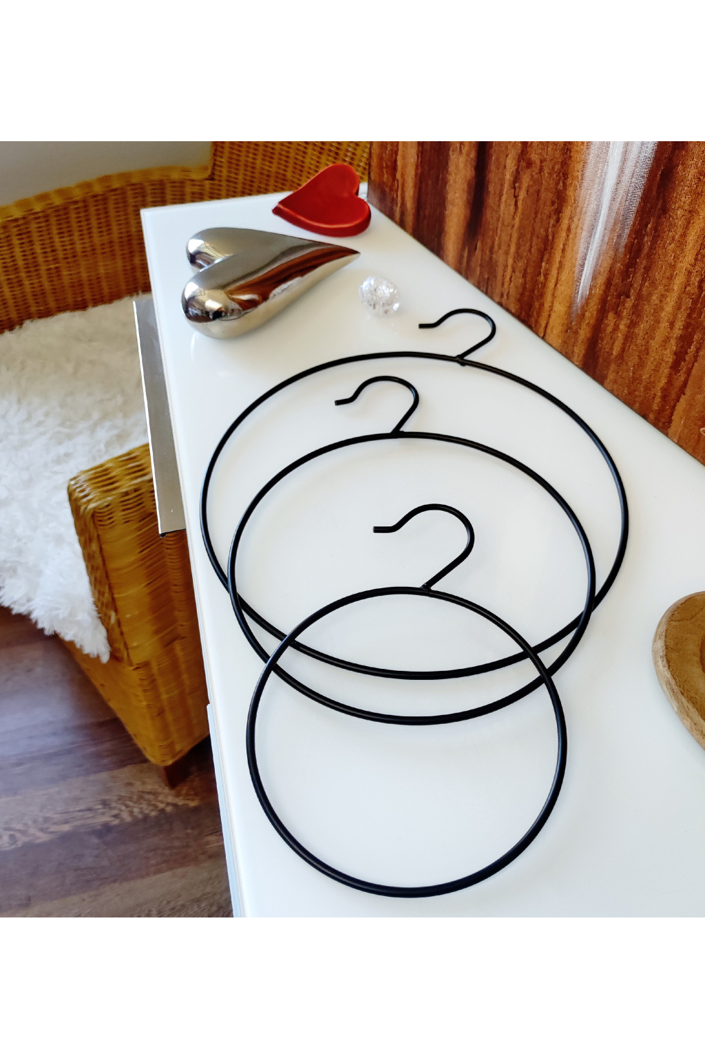 Kovové kružnice s ramínkem set 3ks