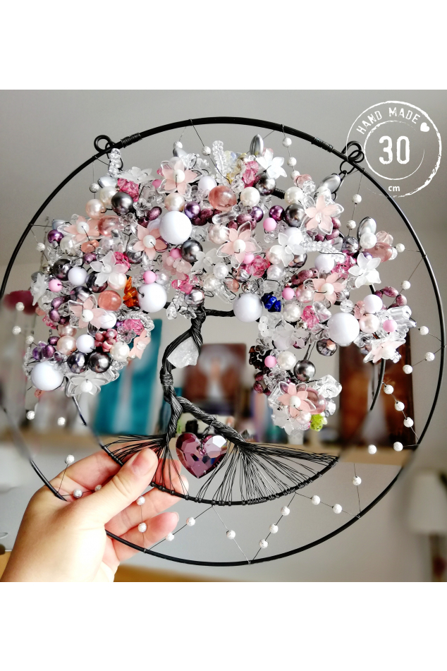 Drátovaný strom Krása tvého srdce 30cm