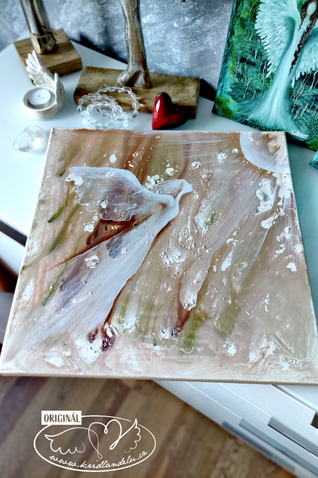Obraz Anděl - Vnímám tvou duši 40x40cm