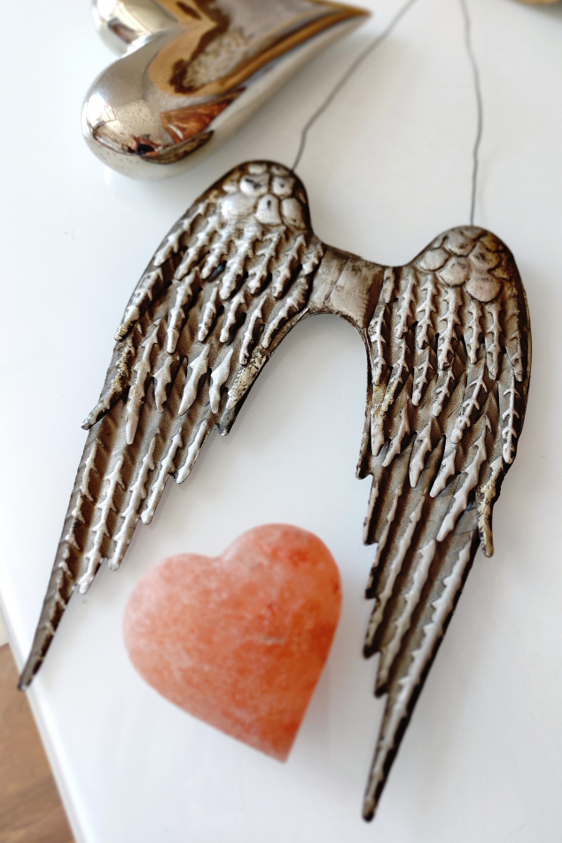 Andělská křídla  - Stříbrná záře andělů 25cm