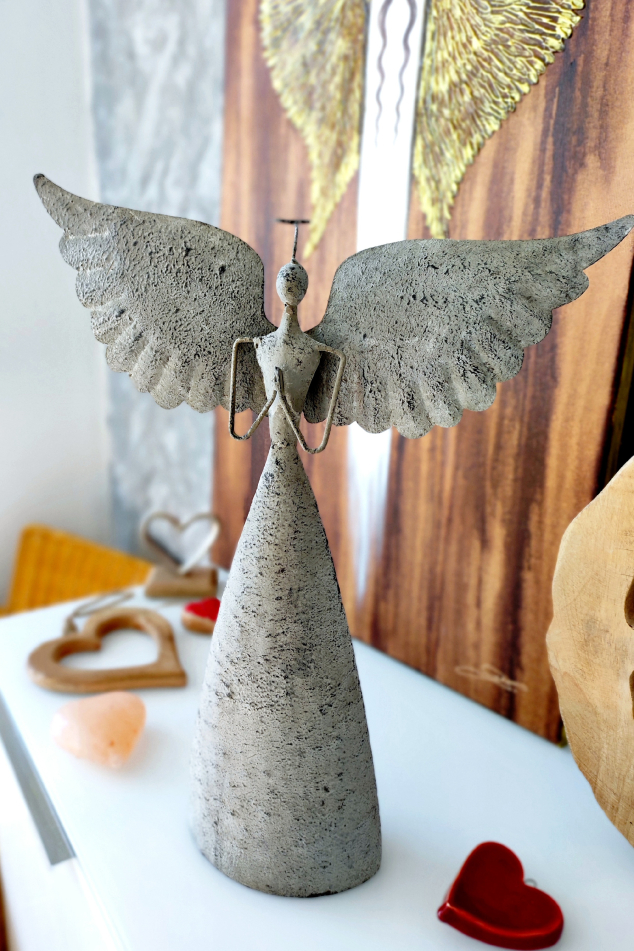 Anděl Naděje - kovový 41x33cm