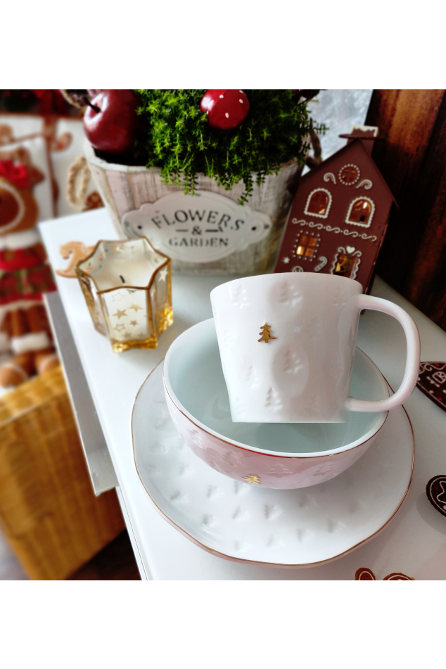 Porcelánová snídaňová sada v dárkovém balení - set 3ks