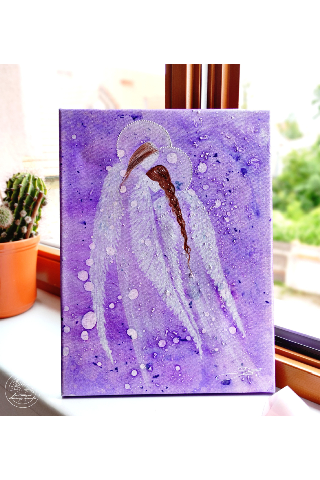 Obraz - Anděl Partnerské propojení - Olej na plátně 40x30cm