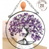 Strom života polodrahokamy s Ametystem - Klid a harmonie ve vašem domově 20cm