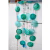 Drátovaná zvonkohra tyrkysová - sebevyjádření 22x100cm