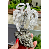 Strom na kameni - Křišťálový léčitel na pyritu 18cm