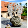 Strom na kameni - Křišťálový léčitel na pyritu 18cm