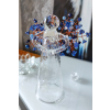 Anděl skleněný - Křišťálový strážce s lapis lazuli 20cm