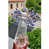 Anděl skleněný - Křišťálový strážce s lapis lazuli 20cm