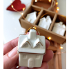Vánoční domečky - ozdoby na stromeček set 3ks