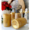 Vánoční Adventní Svíčka zlatá 9,5cm - set 4ks