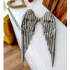 Andělská křídla  kovová - Stříbrná záře andělů 55cm