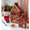 Perníkové chaloupky –  vánoční lucerny z plechu set 2ks