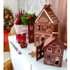 Perníkové chaloupky –  vánoční lucerny z plechu set 2ks
