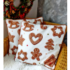 Vánoční polštář s motivem perníčků 45cm