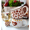 Porcelánový vánoční hrníček s motivem perníčků 150ml – set 2ks
