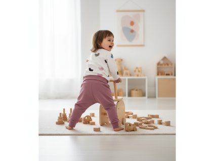 Tepláky s mikinou - srdiečka