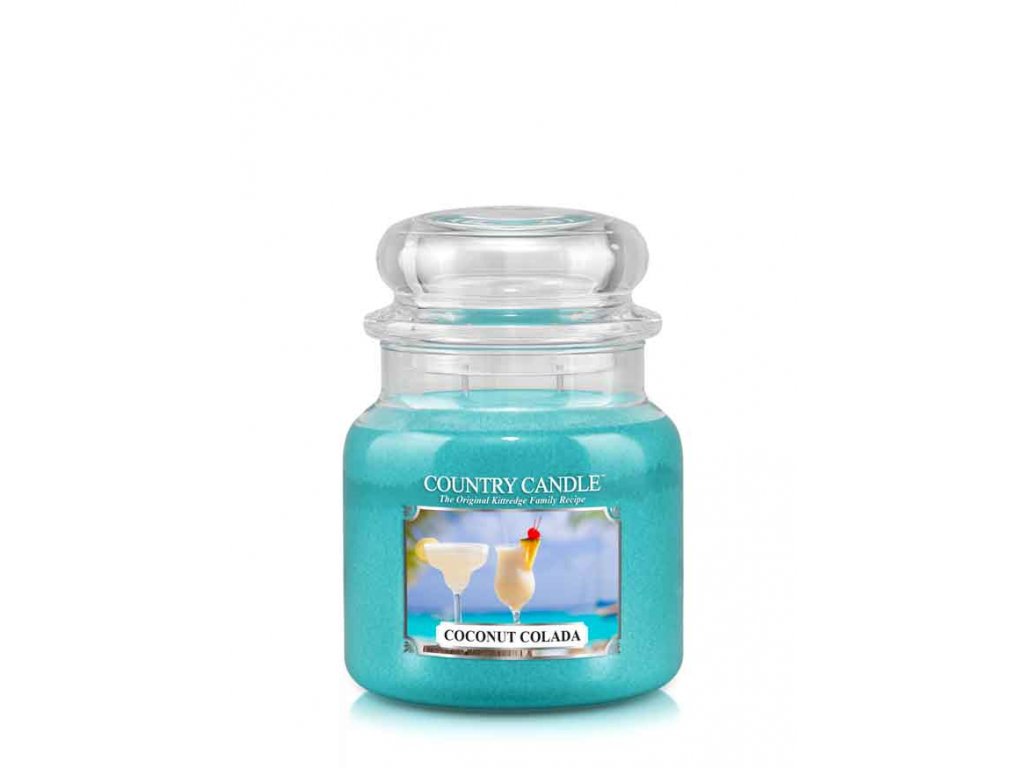 Country Candle Coconut Colada vonná sviečka stredná 2-knôtová (453 g)