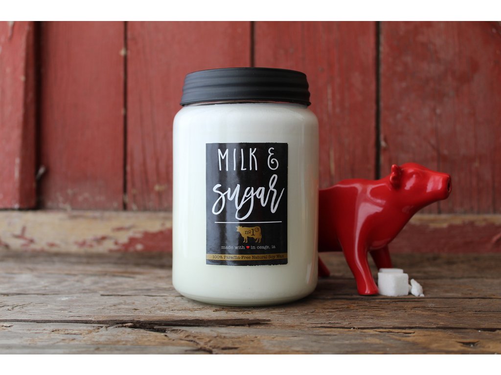 MILKHOUSE CANDLE Milk & Sugar vonná sviečka Farmhouse Jar (737 g)