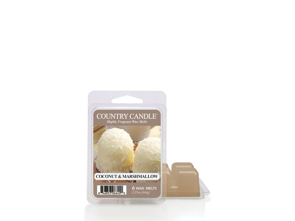 Country Candle Coconut & Marshmallow vonný vosk (64 g)