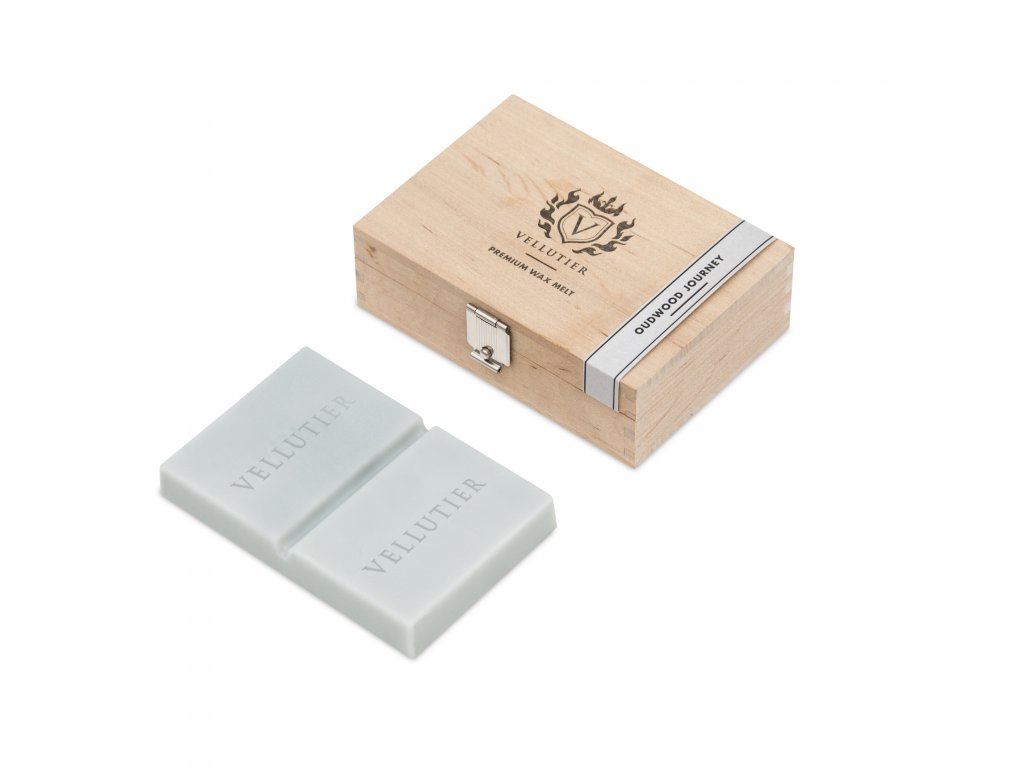 Vellutier Oudwood Journey vonný vosk v drevenej krabičke 50g