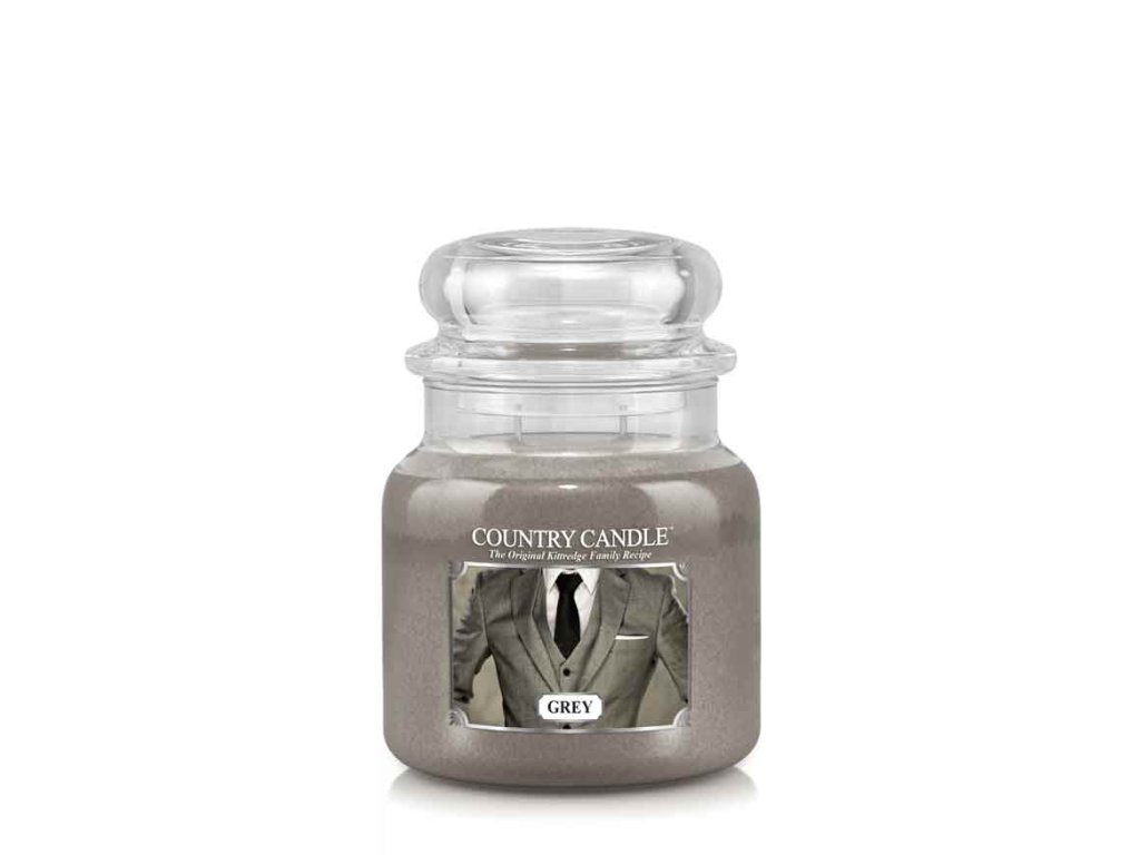 Country Candle Grey vonná sviečka stredná 2-knôtová (453 g) - PRODUKT V ZĽAVE / bez etikety