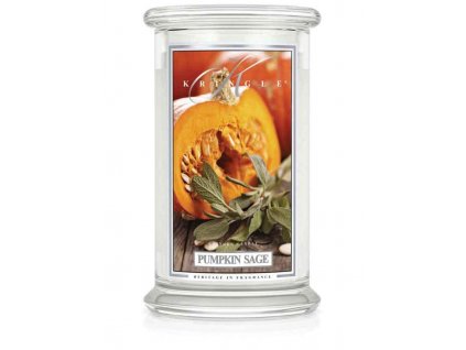 Kringle Candle Pumpkin Sage vonná sviečka veľká 2-knôtová (624 g)