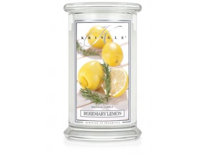 Kringle Candle Rosemary Lemon vonná sviečka veľká 2-knôtová (624 g)
