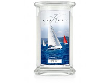 Kringle Candle Set Sail vonná sviečka veľká 2-knôtová (624 g)