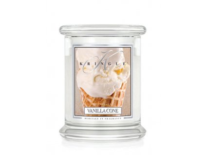 Kringle Candle Vanilla Cone vonná sviečka stredná 2-knôtová (411 g)
