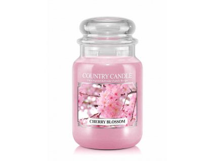 Country Candle Cherry Blossom vonná sviečka veľká 2-knôtová (652 g)