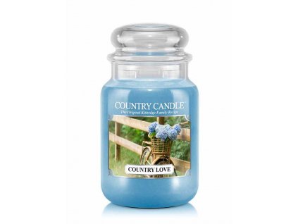 Country Candle Country Love vonná sviečka veľká 2-knôtová (652 g)