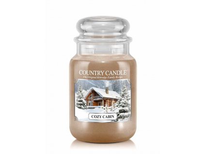 Country Candle Cozy Cabin vonná sviečka veľká 2-knôtová (652 g)