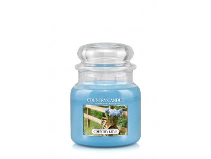 Country Candle Country Love vonná sviečka stredná 2-knôtová (453 g)