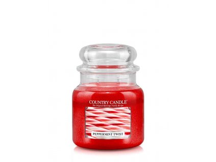 Country Candle Peppermint Twist vonná sviečka stredná 2-knôtová (453 g)