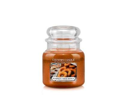 Country Candle Pumpkin Cider Donut vonná sviečka stredná 2-knôtová (453 g)
