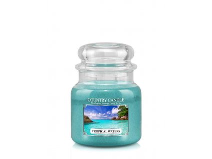 Country Candle Tropical Waters vonná sviečka stredná 2-knôtová (453 g)