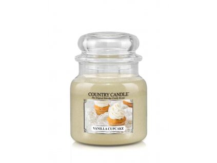 Country Candle Vanilla Cupcake vonná sviečka stredná 2-knôtová (453 g)