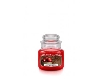 Country Candle Apple & Teakwood vonná sviečka mini 1-knôtová (104 g)